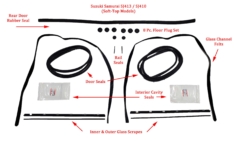 COMPLETE SEAL KIT / DOOR / GLASS (OEM) - SAMURAI '80-'95 (SOFT-TOP MODELS)
