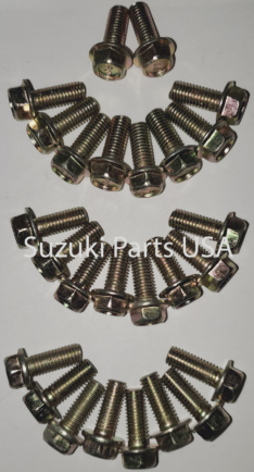 QTY26 - DOOR / TAILGATE HINGE BOLTS / SCREW REPLACEMENT - SAMURAI '80-'95