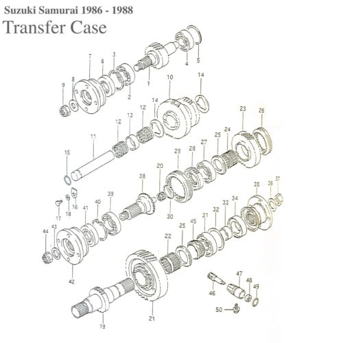 Transfer-Case-Bearing-Set-Oil-Seals-Gaskets-SJ413-Suzuki-Samurai-86-95-292428121801-2